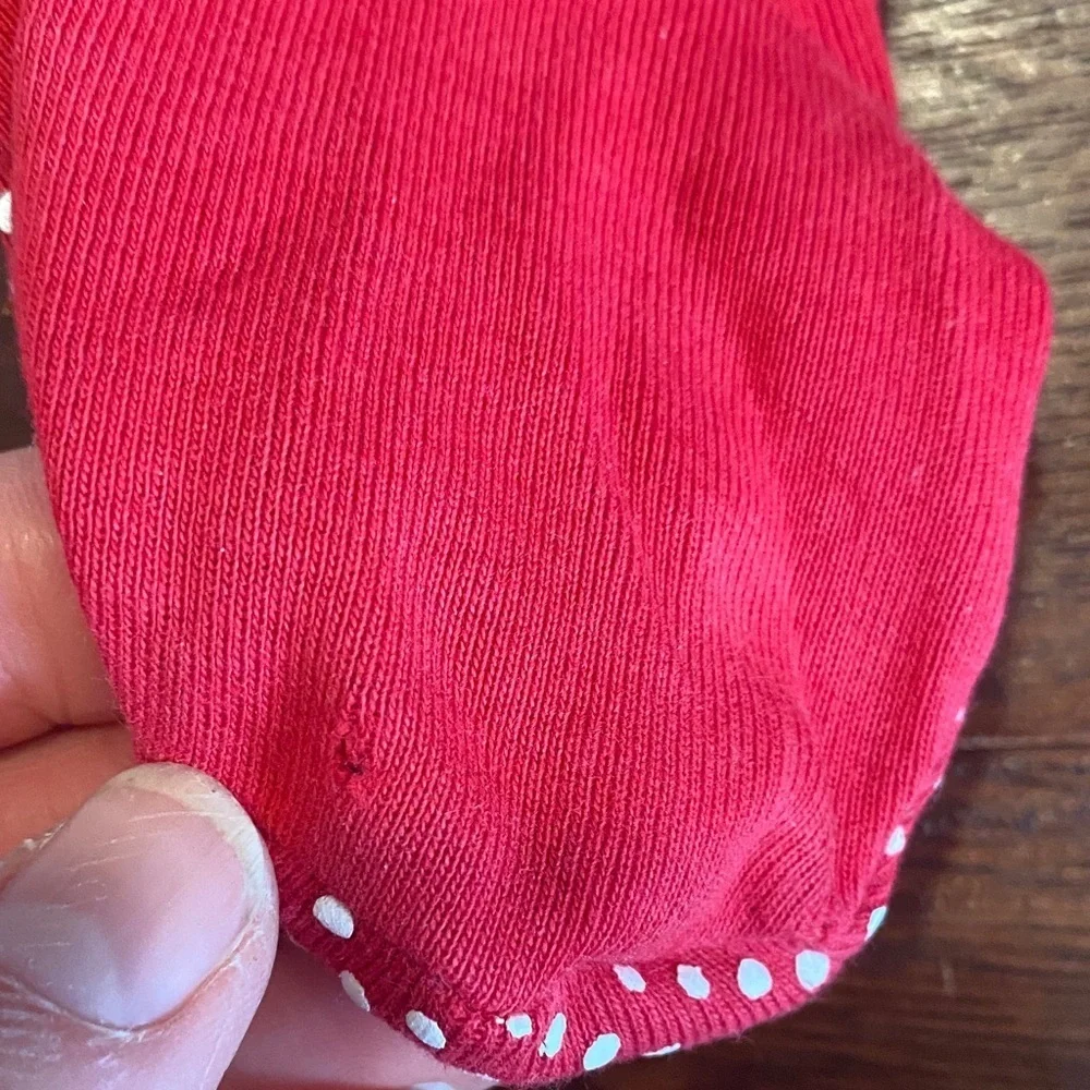 Pottery Barn Kids Festive Red Footie Pajamas